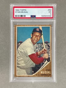1962 Topps Stan Musial #50 PSA 5