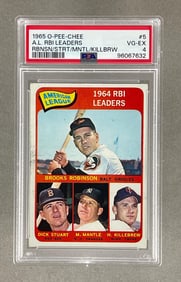 1956 O-Pee-Chee AL RBI Leaders #5 PSA 4