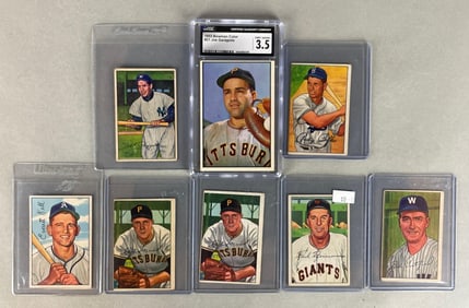1952 and 53 Bowman Baseball with Phil Rizzuto and Joe Garagiola