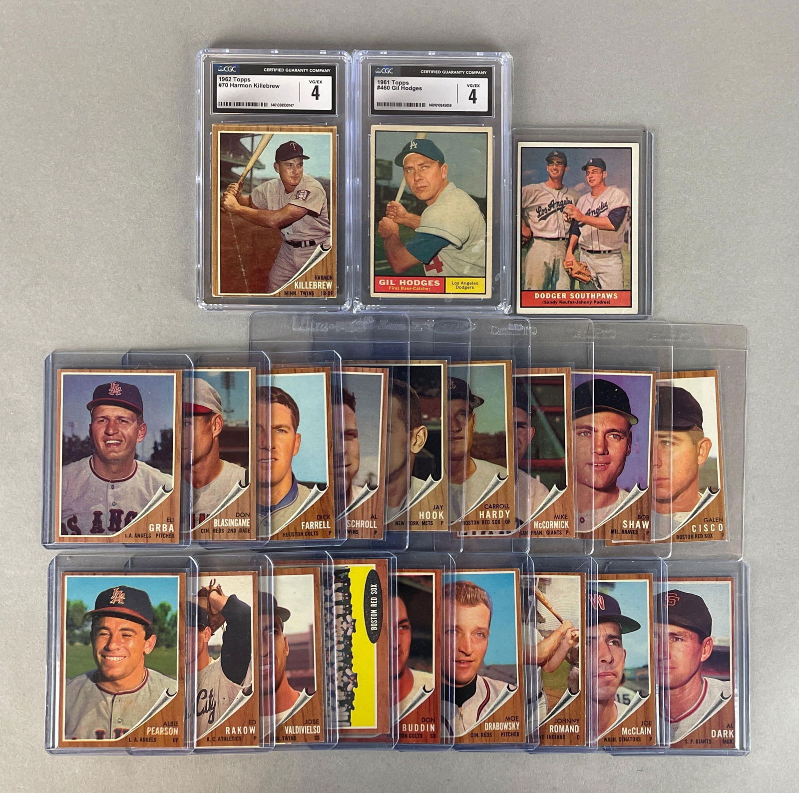 21 - 1961 and 62 Topps Baseball with Graded HOFs (1 of 2)