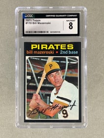 1971 Topps Bill Mazeroski #110 CGC 8