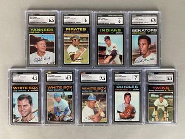 9 - 1971 Topps Baseball Graded Cards