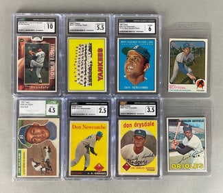 1967 Topps Frank Robinson, Yankees Team + 6 - Dodgers HOFs and Stars