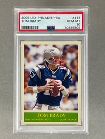 2009 Upper Deck Philadelphia Tom Brady #112 PSA 10