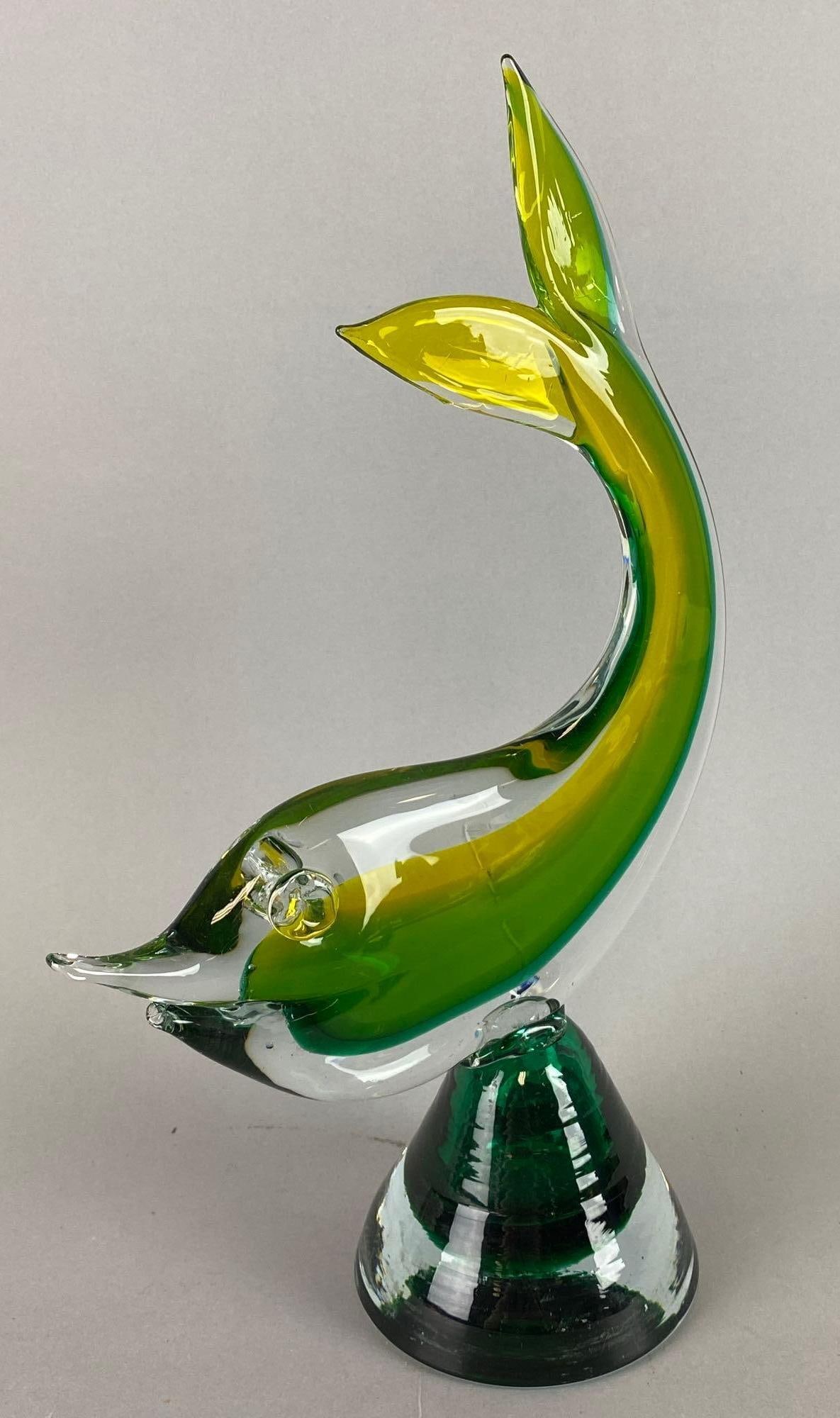 Murano Art Glass Fish Statue (1 of 5)