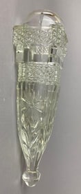 Moswell Car Automobile Cut Glass Bud Vase