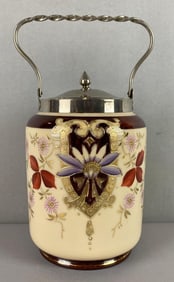 Antique Ornate Porcelain Tobacco Jar