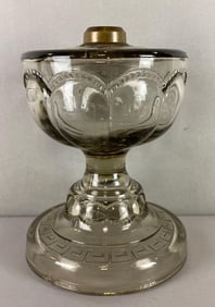 Antique EAPG Presses Glass Oil Lamp