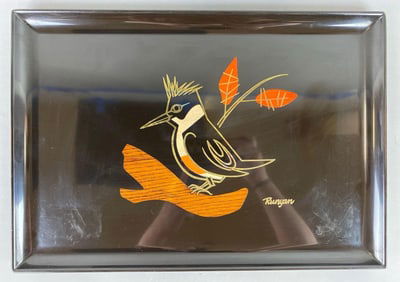 Mid Century Modern Couroc of Monterey Inlay Tray