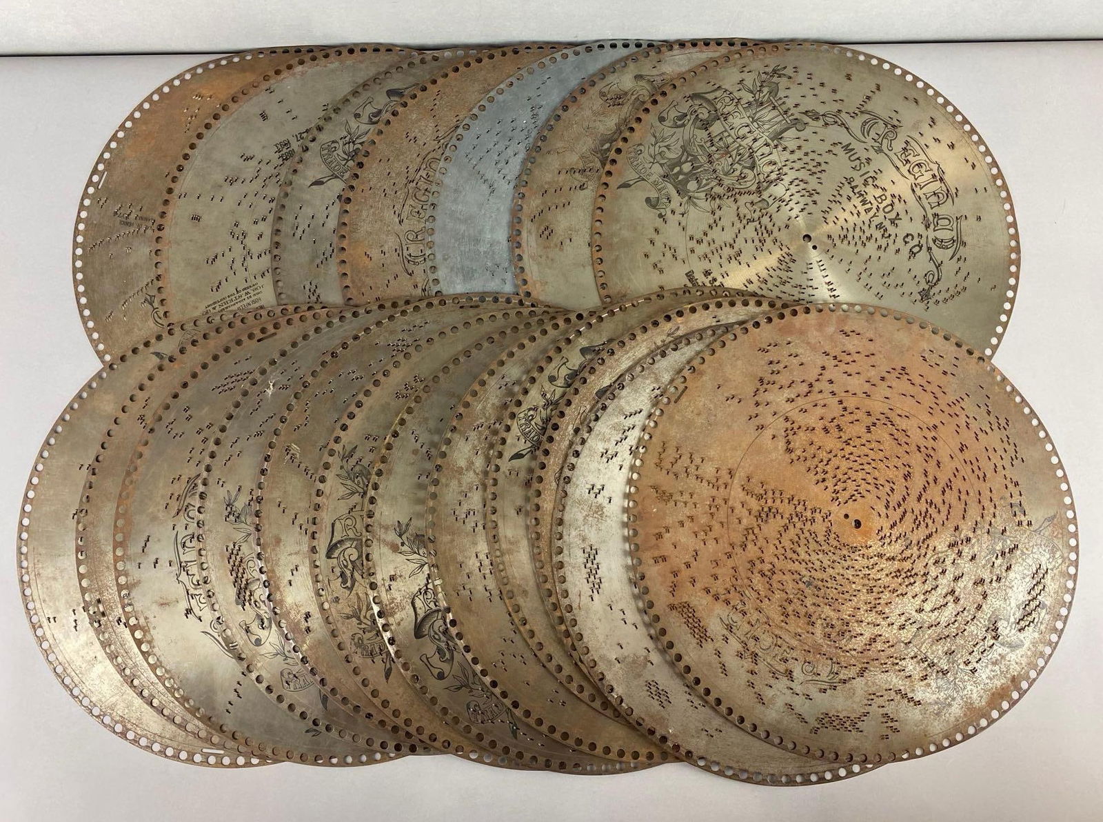 Group of 19 Regina Music Box Co. Music Box Discs (1 of 5)