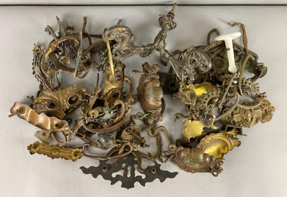 Group of Assorted Antique Hooks and More