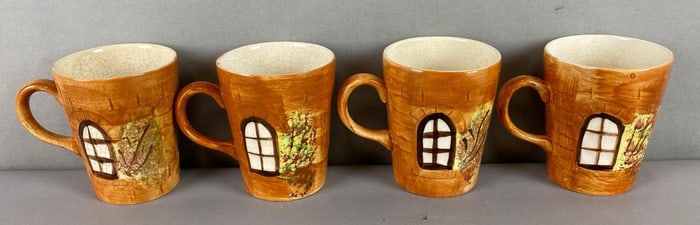 Group of 4 Ceramic Price Kensington Cottageware Mugs
