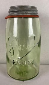 Antique Green Ball Mason Jar