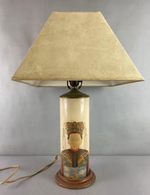 Vintage Porcelain Asian Table Lamp.