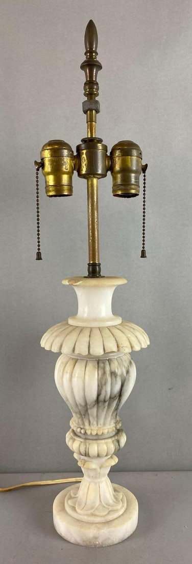 Antique Ornate Marble Table Lamp (1 of 6)