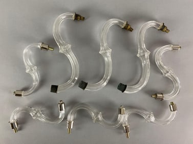 Group of Glass Chandelier S Arms