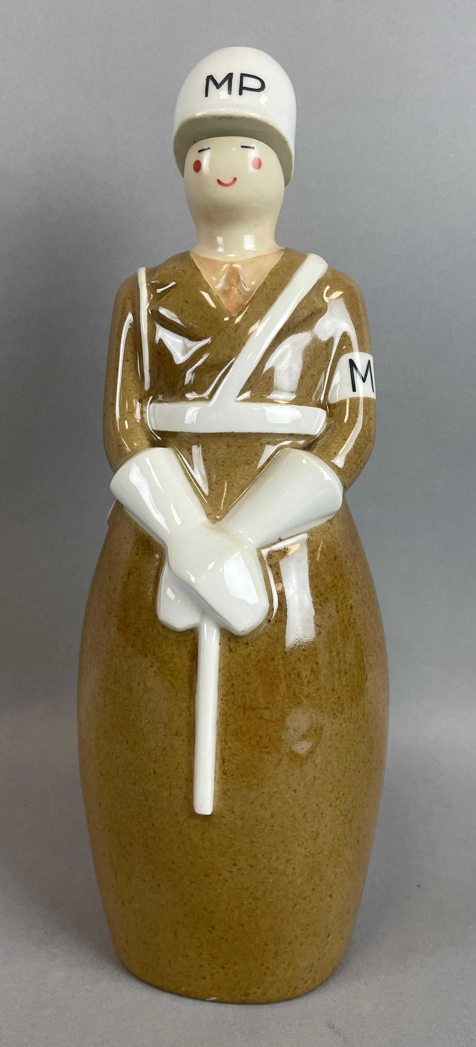 Vintage Robj French MP Ceramic Liquor Bottle (1 of 4)