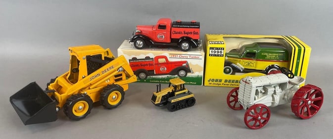 Group of Die-Cast Tractors and Truck Banks