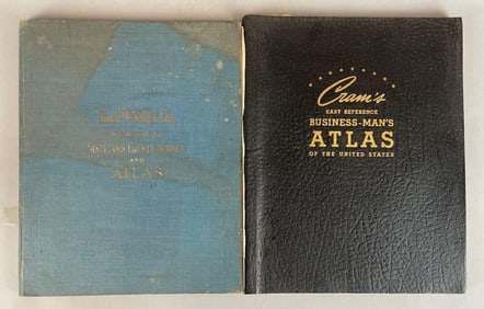 Group of 2 Antique Atlases