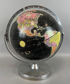 Vintage Replogle Encyclopedia Britannica Starlight Black Globe