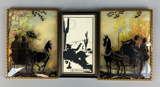 Group of 3 Silhouette Wall Art