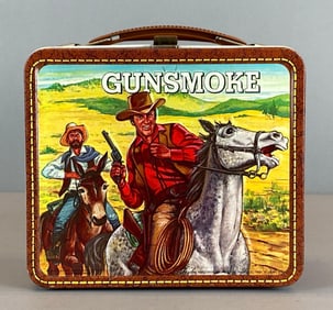 1973 Aladdin Gunsmoke Embossed Metal Lunchbox