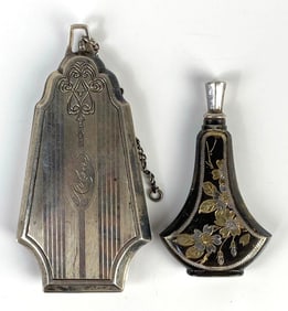 Sterling Silver Coin Purse and Perfume Bottle