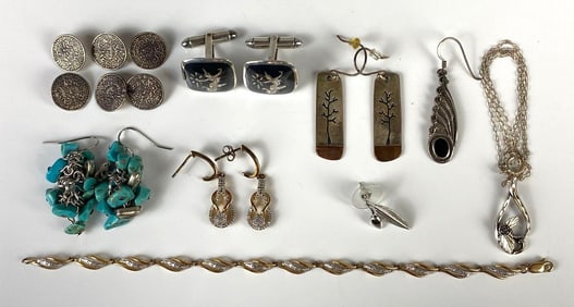Group of Sterling Silver Jewelry
