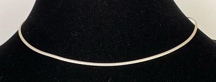 10K Gold and White Gold Chain Necklace