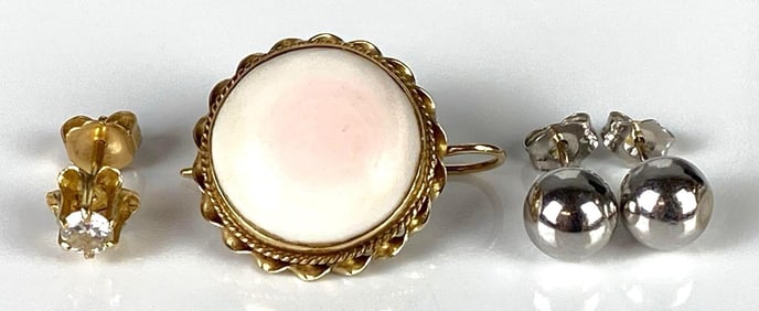 Group of 14K Gold Earrings