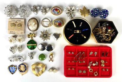 Group of Costume Jewelry and More