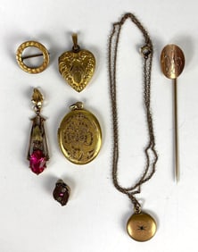 Group of Gold-Tone Costume Jewelry