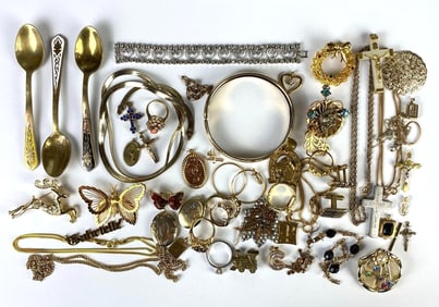 Group of Costume Jewelry and More