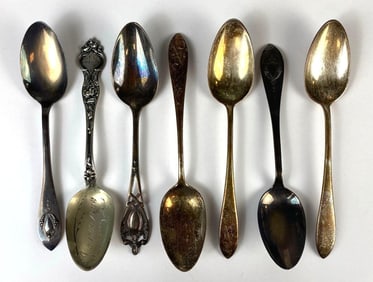 Group of 7 Sterling Silver Spoons
