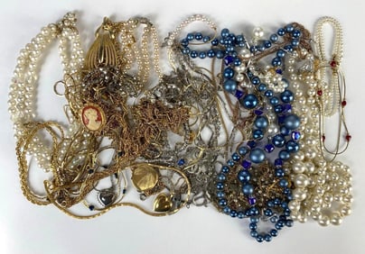 Group of Costume Jewelry Necklaces and More