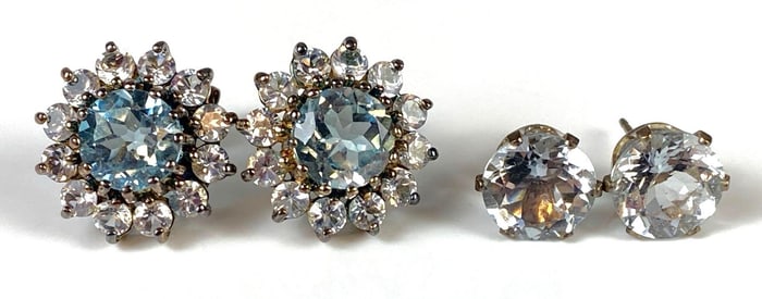 Group of 2 Pairs of Stud Earrings