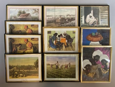 Group of Black Americana Art Prints and More