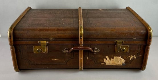 Antique Wood Suitcase