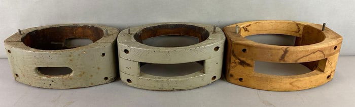 Group of 3 Antique Hat Blocking Stands