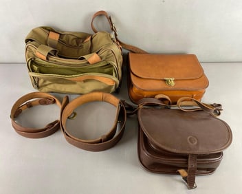 Group of 2 Leather Satchels and More