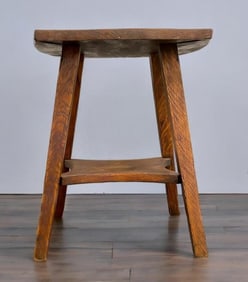 Arts and Crafts Style Wood Side Table