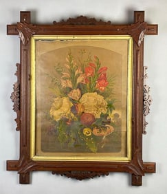 Lith and Chromo Co. Briggs and Bro. Floral Arraignment Lithograph