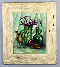 Ethel Scott Artists Studio Project Still Life Oil Painting on Board