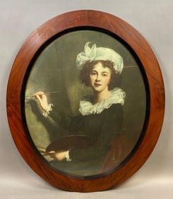 Elisabeth Louise Vigee Le Brun Self Portrait Embellished Lithograph