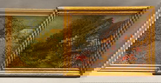 Group of 2 Landscape Giclee Art Prints on Board