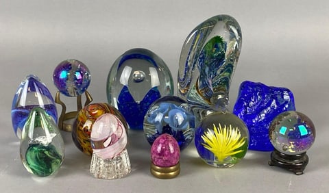 Group of Art Glass Paperweights