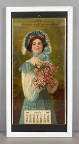 1915 Grocery Store Advertising Paper Calendar