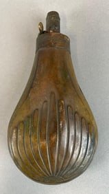 Antique Brass Black Powder Flask
