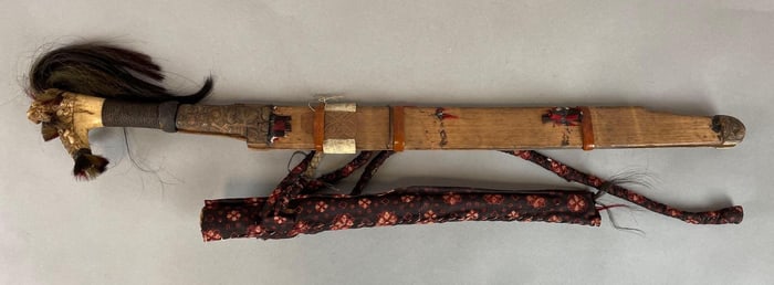 Mandau Dayak Borneo Headhunter Sword and Scabbard