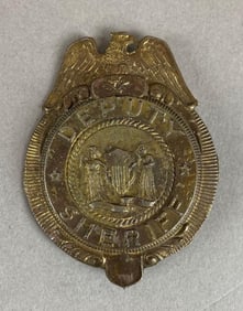 Vintage TootsieToy Metal Deputy Sheriff Badge